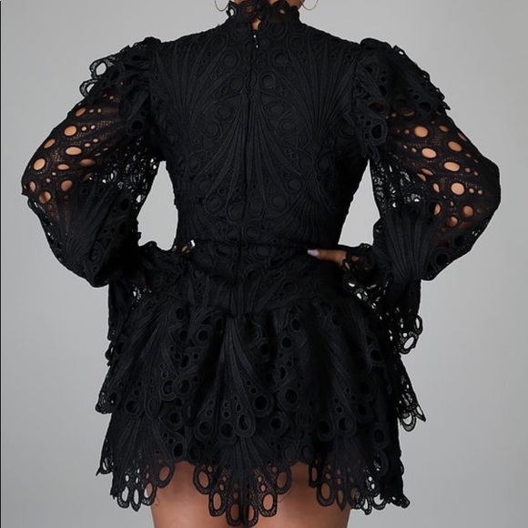 Black Diva Lace Dress - Picture 2 of 3
